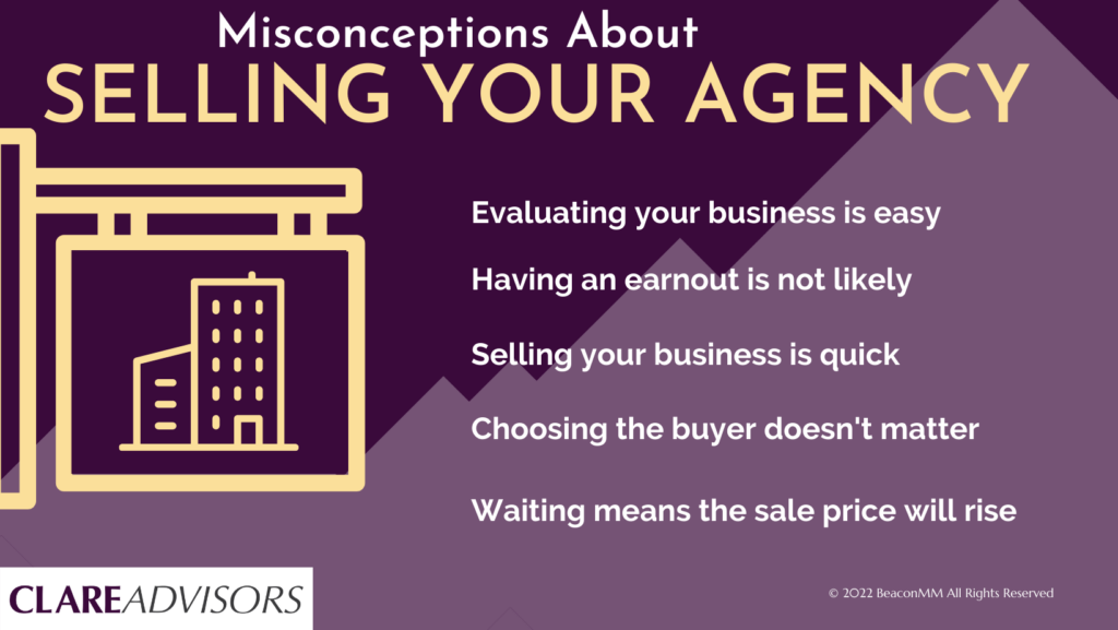 Selling an Agency: Breaking Down Common Misconceptions infographic