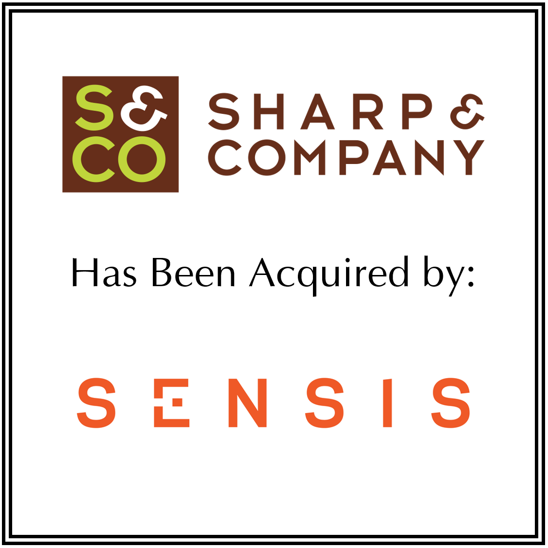 Sharp & Company Has Been Acquired by: Sensis 